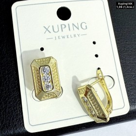 Сережки Xuping14К 10835 (1.4см)